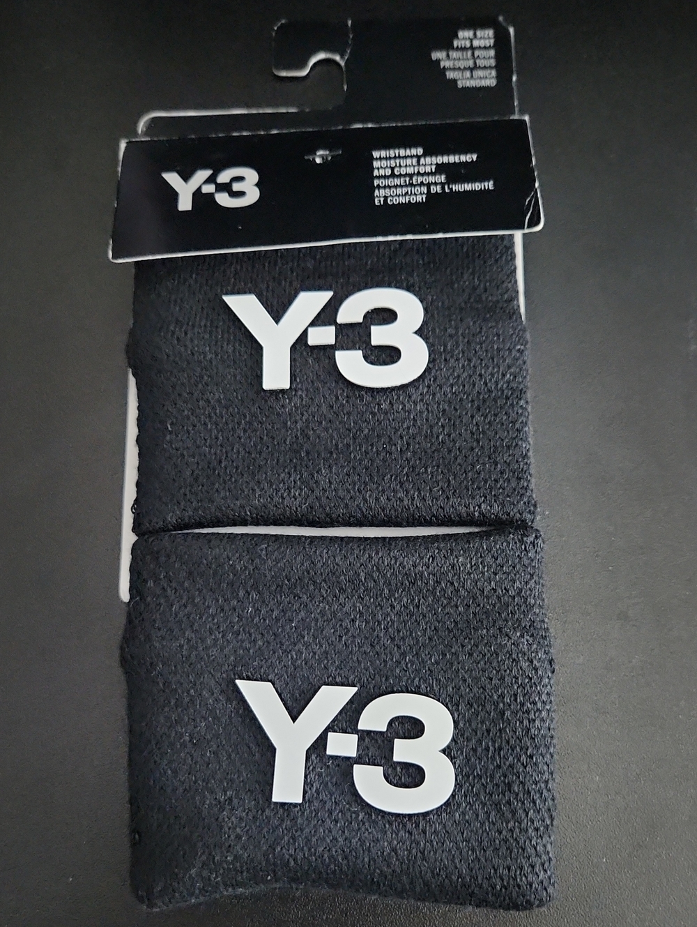 Adidas Y3 Black Wristbands